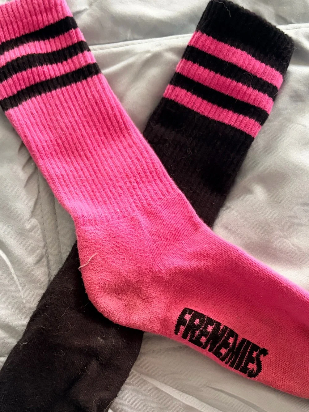 Teddy Fresh Frenemies Sock- Pink and Black Limited Release - Picture 3 of 3